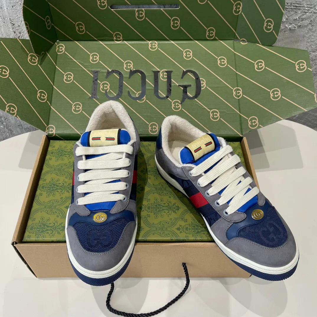 👟👟Ex-factory price 480👟👟 Couple style👫Gucci Gucci ❗️❗️New order shipped Original development Private mold making Correct last shape Hand-polished and distressed effect Correct details Complete accessories Imported leather/original towel lining crafted with craftsmanship Same size for men and women: 35-44